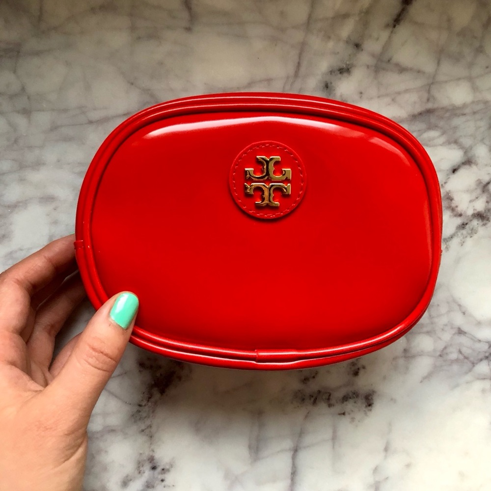 Tory Burch Small “Patent” Cosmetic Case